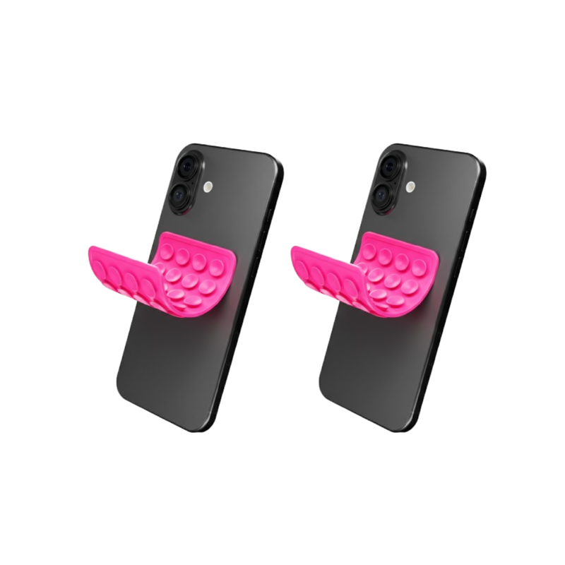 CircuitPulse Double-Sided Suction Cup Phone Case Medium - Neon Pink