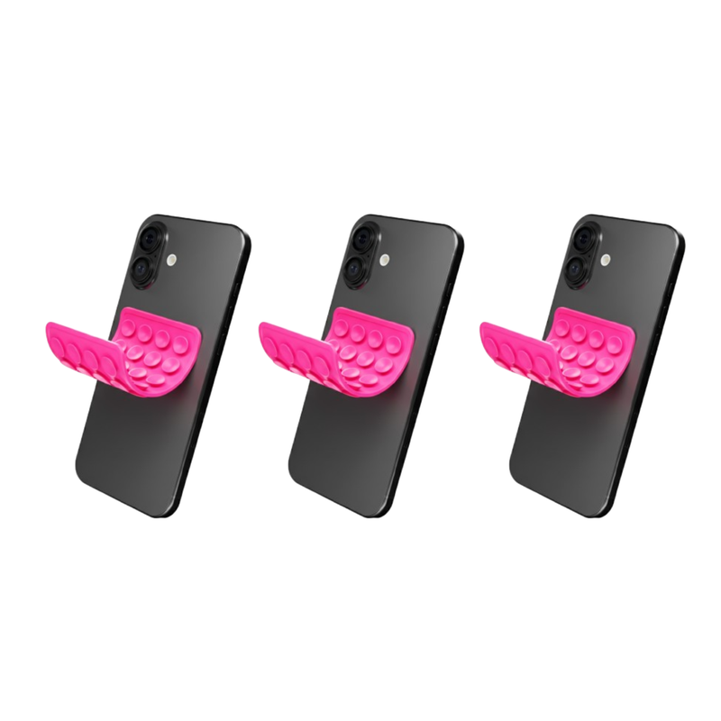CircuitPulse Double-Sided Suction Cup Phone Case Medium - Neon Pink