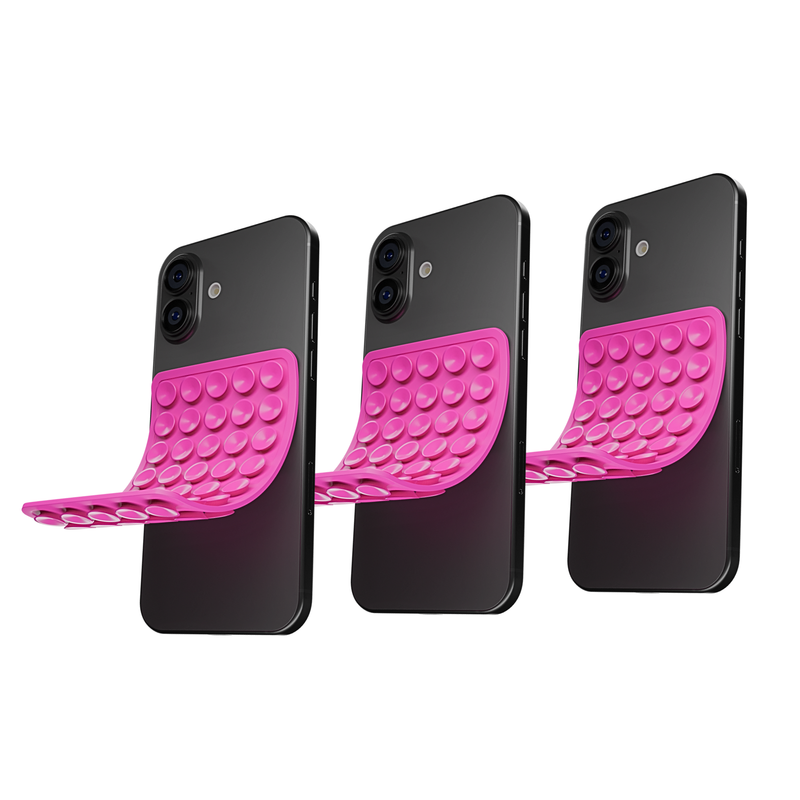 CircuitPulse Double-Sided Suction Cup Phone Case Medium - Bubblegum Pink