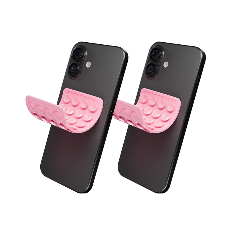 CircuitPulse Double-Sided Suction Cup Phone Case Medium - Rose Pink