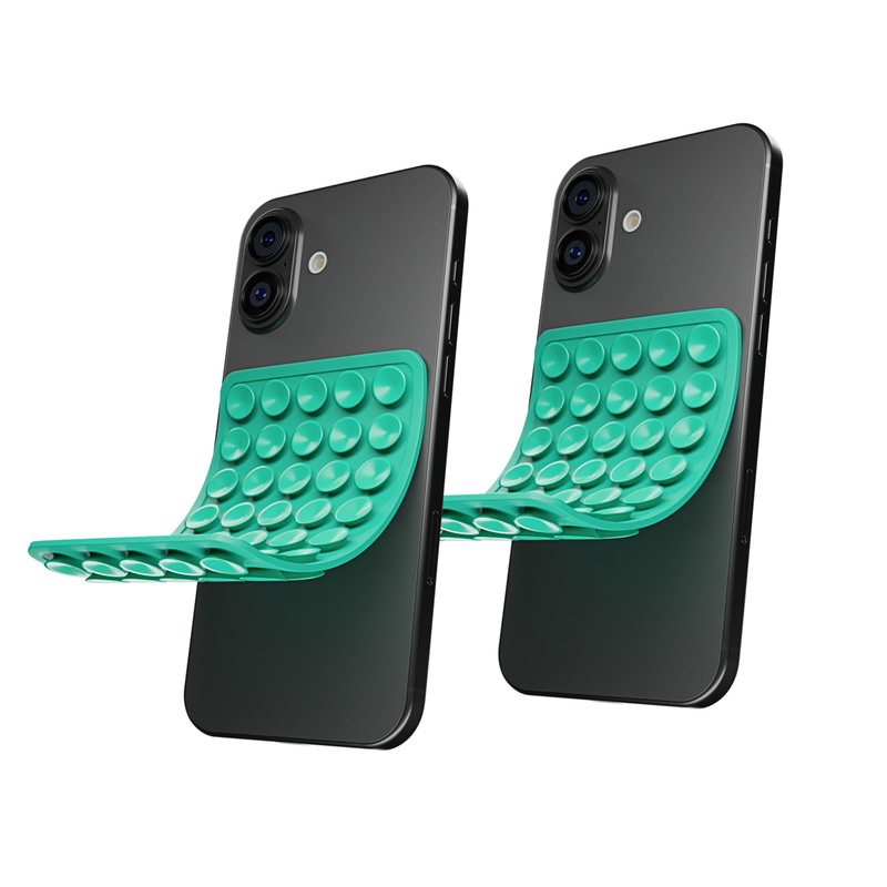 CircuitPulse Double-Sided Suction Cup Phone Case Medium - Sea Green