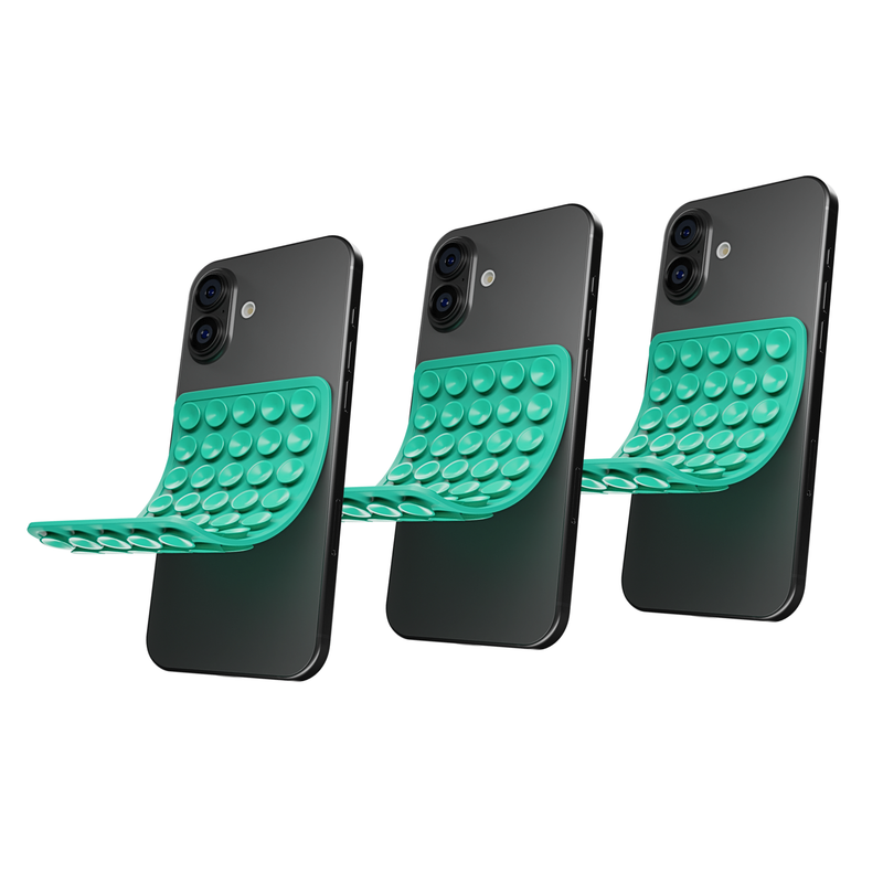 CircuitPulse Double-Sided Suction Cup Phone Case Medium - Sea Green