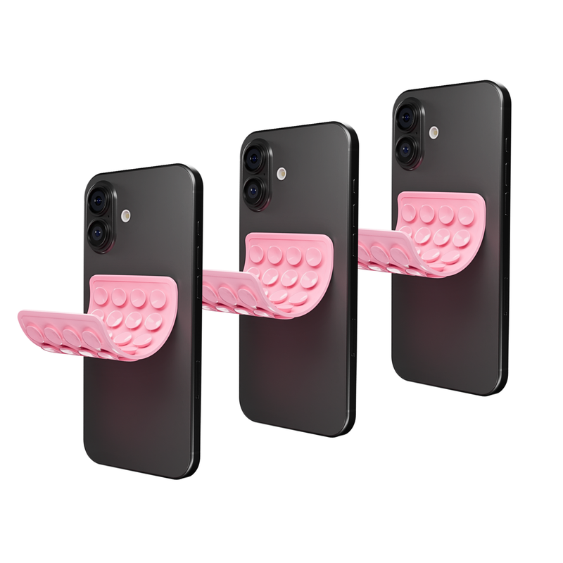 CircuitPulse Double-Sided Suction Cup Phone Case Medium - Rose Pink