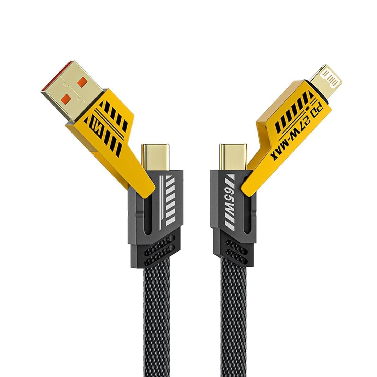 Circuit Pulse 4-in-1 Multi USB Fast Charging Cable – 65W PD, Nylon