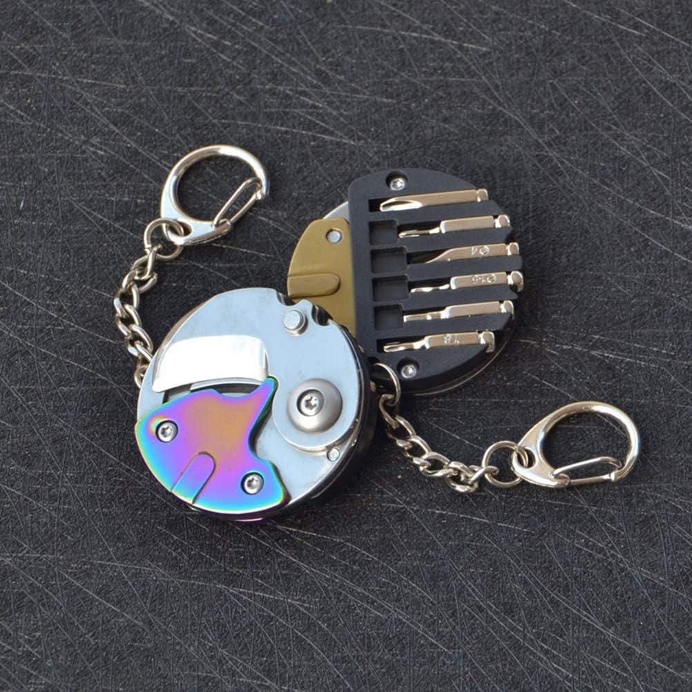 Circuit Pulse Multifunction Coin Knife Keychain – Mini EDC Tool