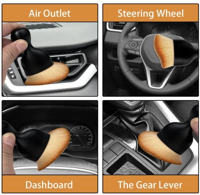 Circuit Pulse Car Interior Detailing Brush – Soft Bristle Multi-Use Tool