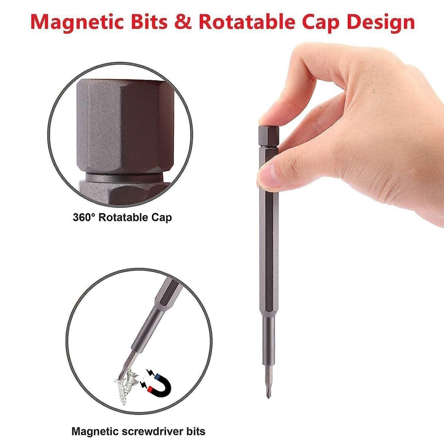 Circuit Pulse 24-in-1 Precision Screwdriver Set – Magnetic S2 Steel Bits