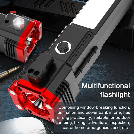 Circuit Pulse Rechargeable LED Torch Light – 500m Beam with Safety Tools