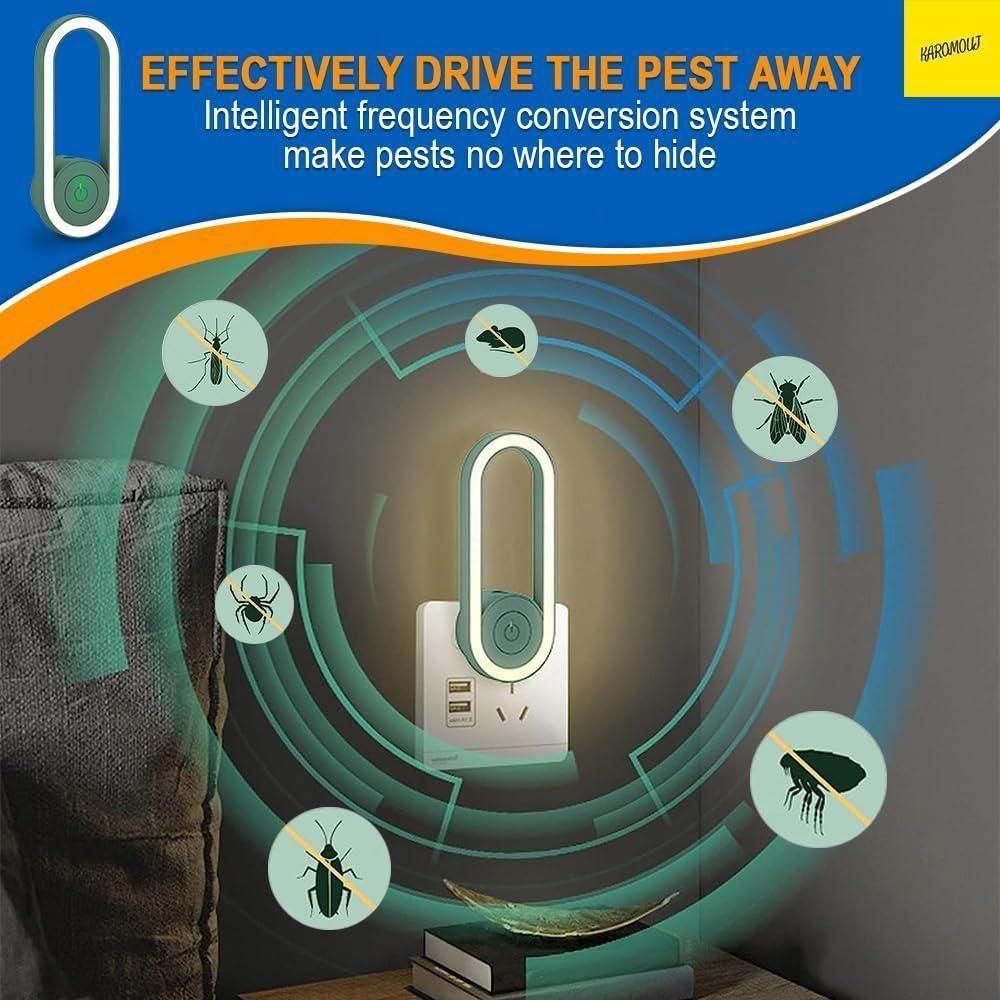 Circuit Pulse Mosquito Killer Bug Zapper Lamp – Ultrasonic, Plug-In