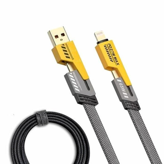 Circuit Pulse 4-in-1 Multi USB Fast Charging Cable – 65W PD, Nylon