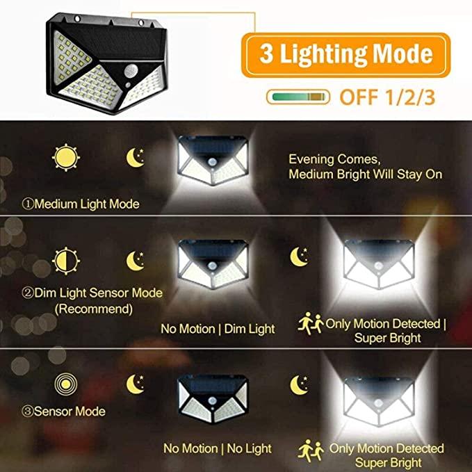 Circuit Pulse 100 LED Solar Motion Sensor Light – Waterproof Security Lamp