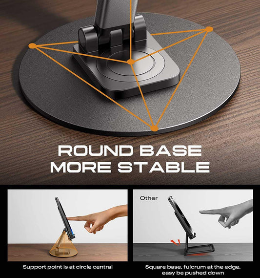 Circuit Pulse 360° Rotatable Metal Mobile Stand – Space Grey
