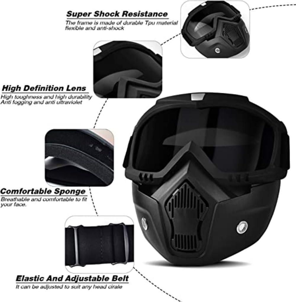 Circuit Pulse UV Protected Full Face Mask for Bikers & Outdoor Riding