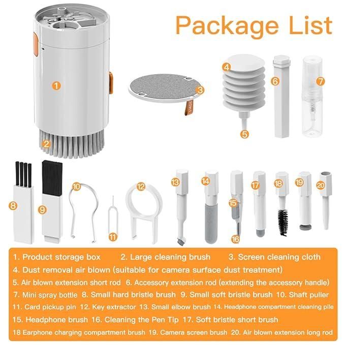 Circuit Pulse 20-in-1 Multipurpose Device Cleaning Kit – White