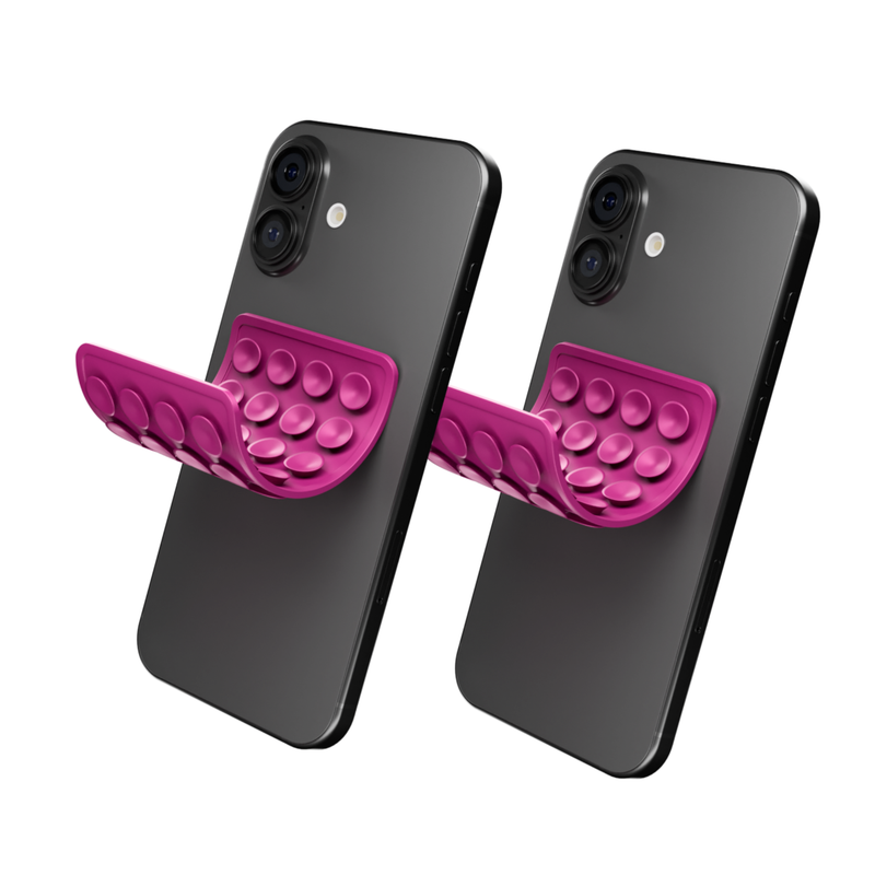 CircuitPulse Double-Sided Suction Cup Phone Case Medium - Plum Purple