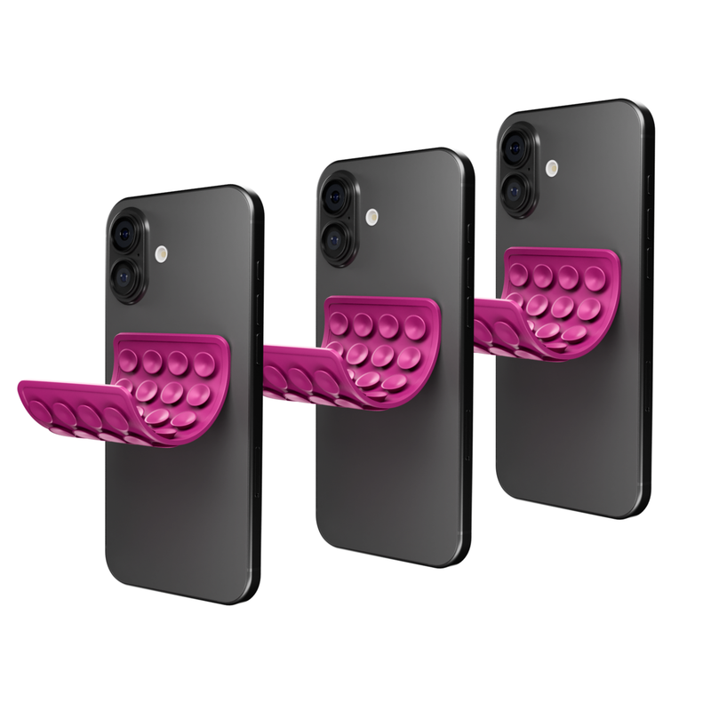 CircuitPulse Double-Sided Suction Cup Phone Case Medium - Plum Purple