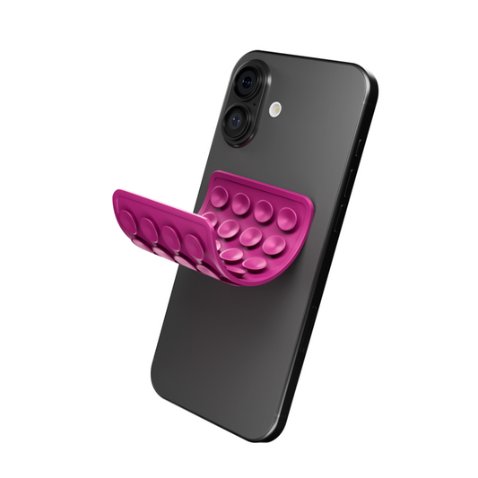 CircuitPulse Double-Sided Suction Cup Phone Case Medium - Plum Purple