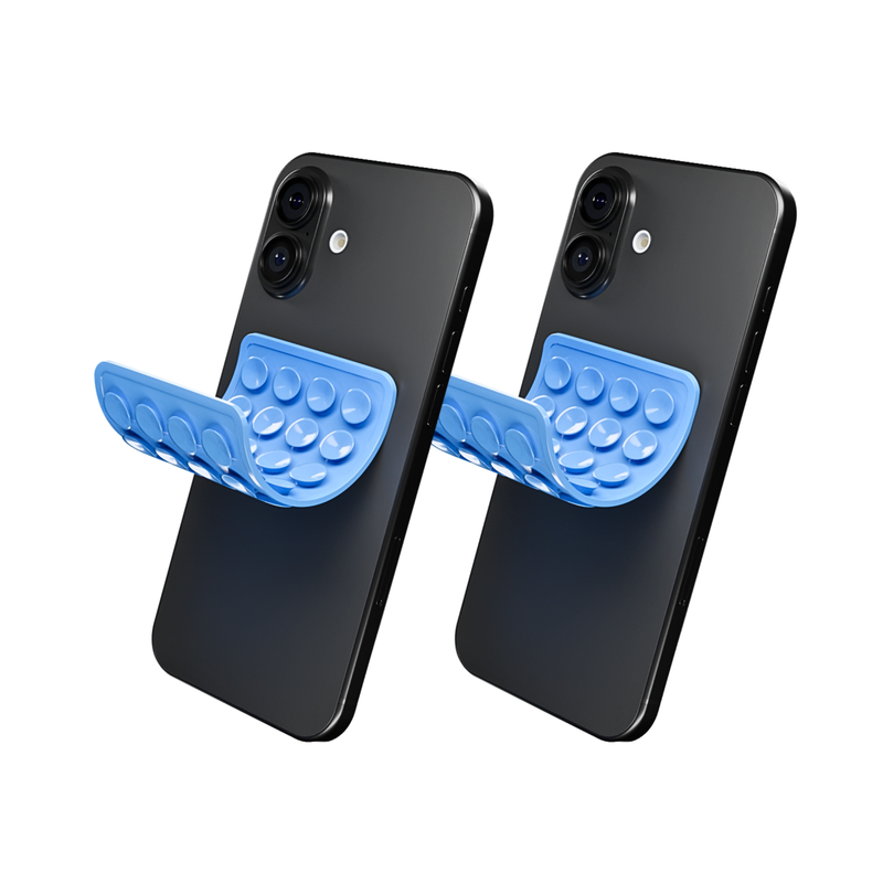 CircuitPulse Double-Sided Suction Cup Phone Case Medium - Serene Blue
