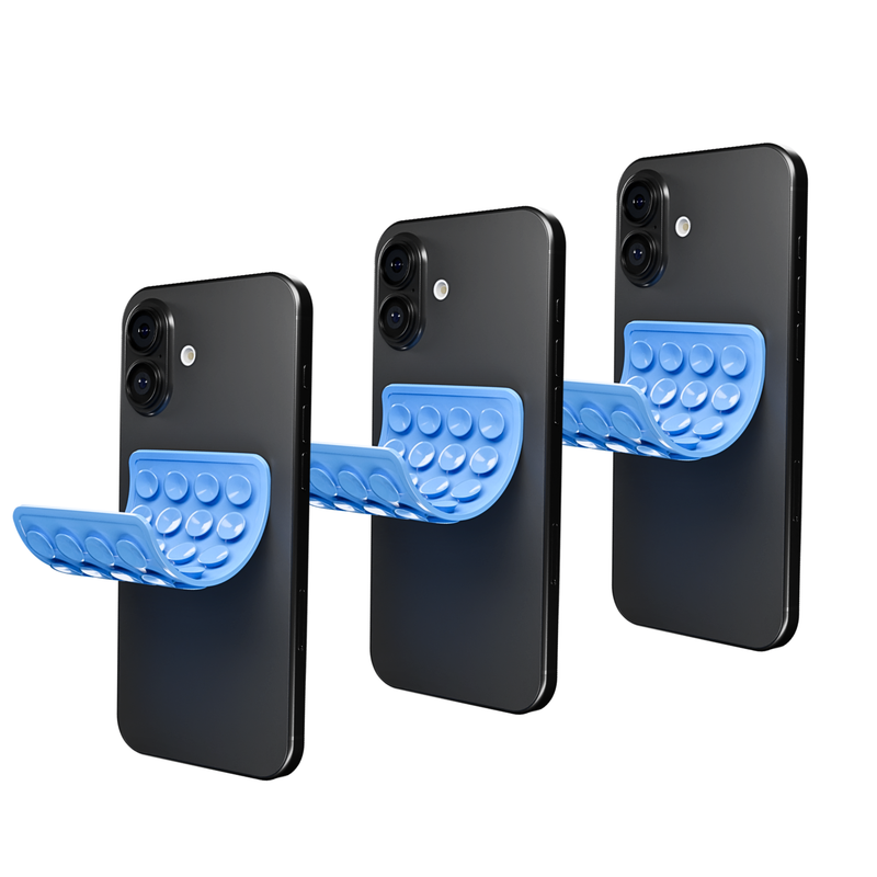 CircuitPulse Double-Sided Suction Cup Phone Case Medium - Serene Blue