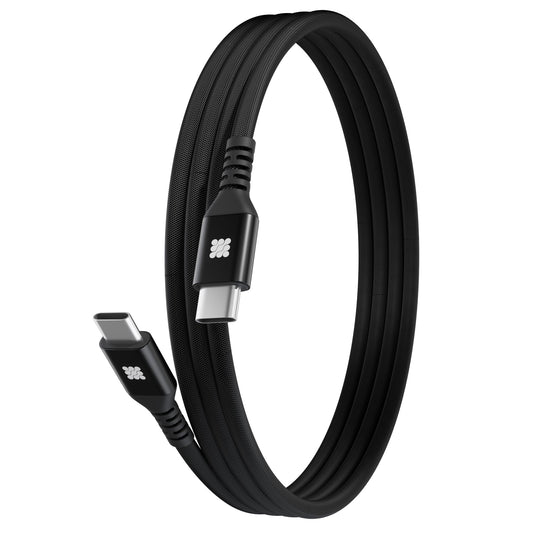 CircuitPulse 1m Braided USB-C to USB-C Cable | 65W Fast Charging 3A Output & 480Mbps Data Sync, Tangle-Resistant for Smartphones, Laptops, Tablets