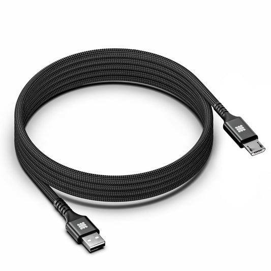 CircuitPulse 1m Braided Micro USB Cable | Fast Charging & Data Sync B Type Charger Cord Durable Power & Transfer Wire