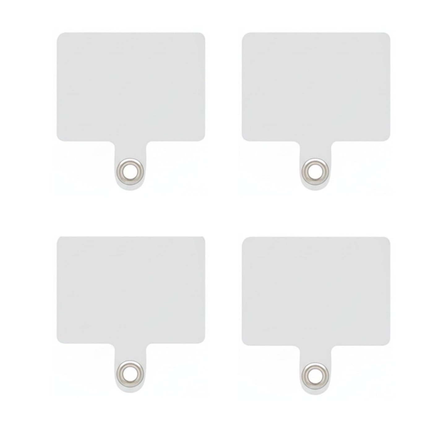 CircuitPulse Transparent Phone Lanyard Patches – Pack of 4 | Durable Anti-Lost Tether Tabs for Smartphones & Accessories