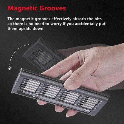 Circuit Pulse 24-in-1 Precision Screwdriver Set – Magnetic S2 Steel Bits