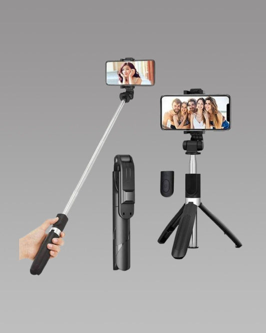 Circuit Pulse 4-in-1 Selfie Stick Tripod with Remote & 245° Rotation