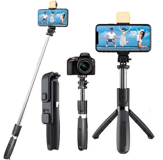 Circuit Pulse 3-in-1 Extendable Selfie Stick Tripod with Bluetooth Remote
