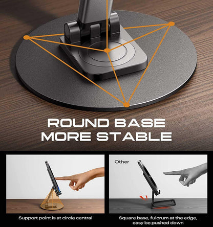 Circuit Pulse 360° Rotatable Metal Mobile Stand – Space Grey