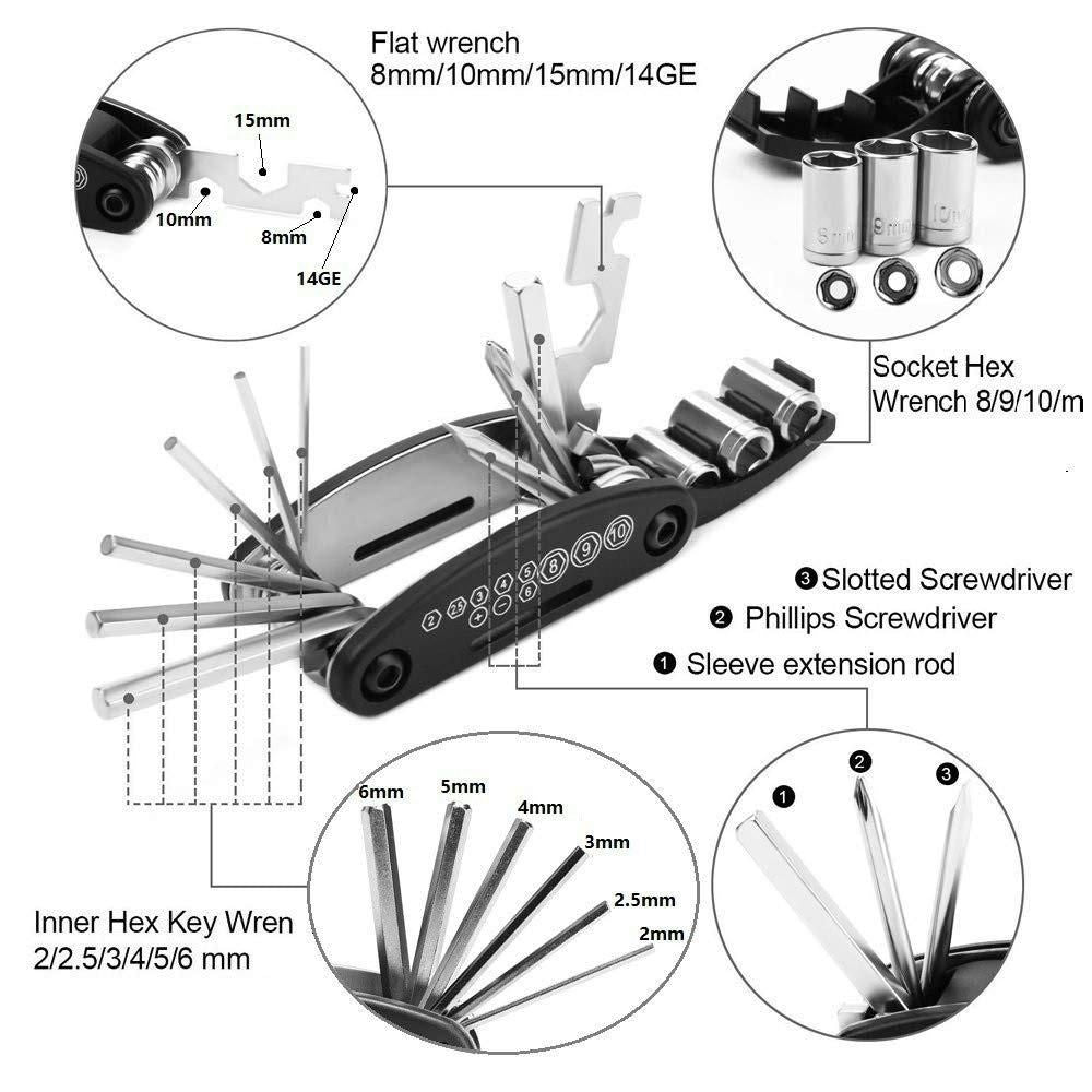 Circuit Pulse 16-in-1 Cycle Repair Multi Tool – Compact Bike Toolkit