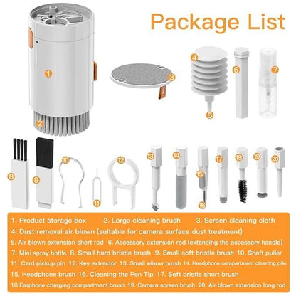 Circuit Pulse 20-in-1 Multipurpose Device Cleaning Kit – White