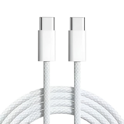 CircuitPulse 1m Type C to Type C Cable | MFI Certified 60W Fast Charging & Data Transfer Woven USB-C Cable for iPhone 15/16/17