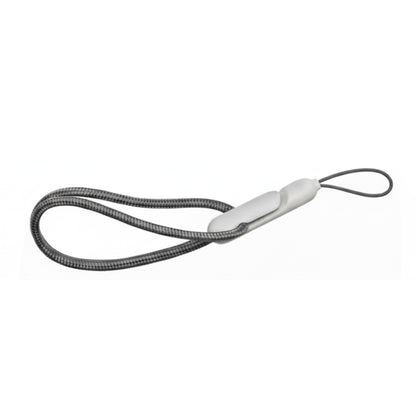 CircuitPulse Phone Lanyard with Patch – Ash Grey & Jet Black | Nylon Anti-Lost Strap with Secure Connector for Smartphones & Accessories